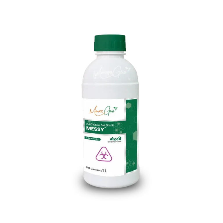 Messy 2,4-D Amine Salt 58% SL herbicide 1L bottle pack by MaxxGro Agrology Limited