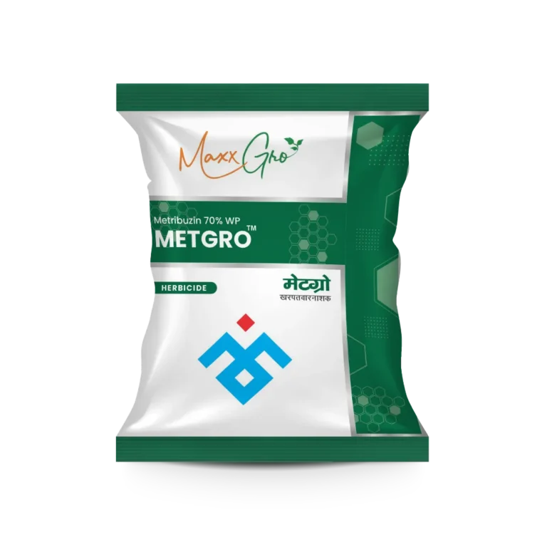 Metgro Metribuzin 70% WP herbicide pouch pack by MaxxGro Agrology Limited