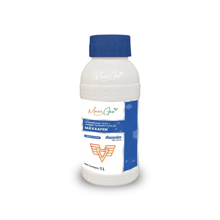 Maxxafen Thiamethoxam 12.6% + Lambda-Cyhalothrin 9.5% ZC insecticide 1L bottle pack by MaxxGro Agrology Limited