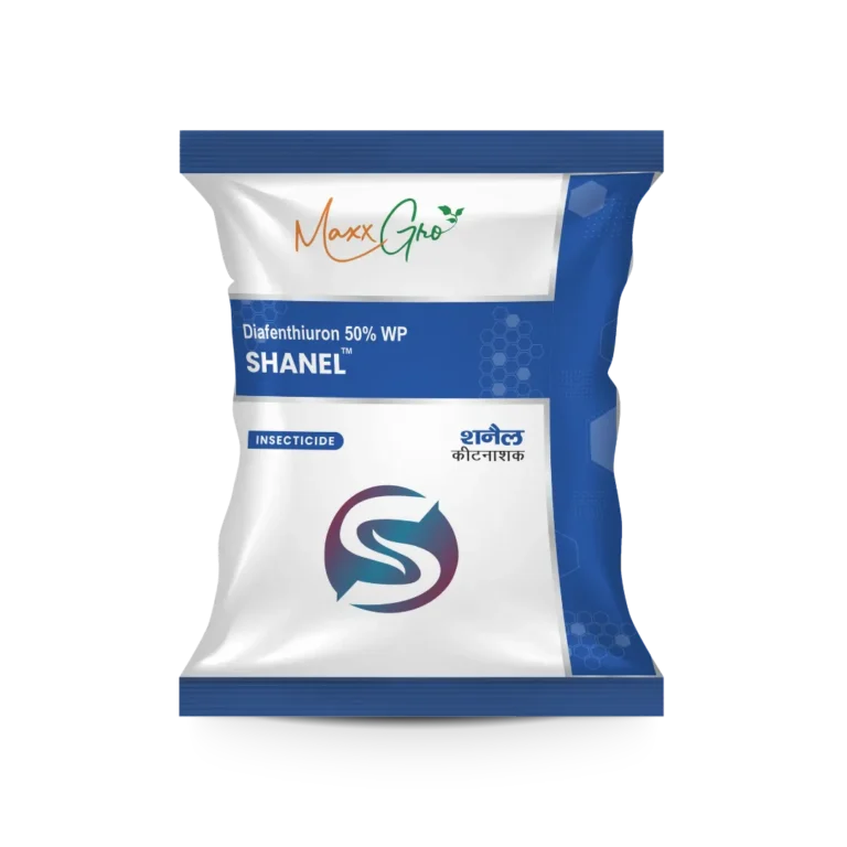 Shanel Diafenthiuron 50% WP insecticide pouch pack by MaxxGro Agrology Limited