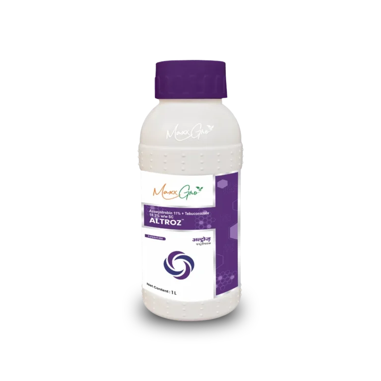 Altroz Azoxystrobin 11% + Tebuconazole 18.3% SC fungicide 1L bottle pack by MaxxGro Agrology Limited