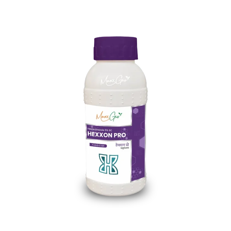 Hexxon Pro Hexaconazole 5% SC fungicide bottle pack by MaxxGro Agrology Limited
