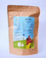 The Deep Soil Barley Flour Jau Ka Atta package back view with nutritional facts on white background