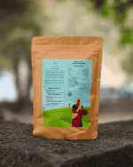 The Deep Soil Sorghum Flour Jowar Ka Atta package back view with nutritional facts on stone surface