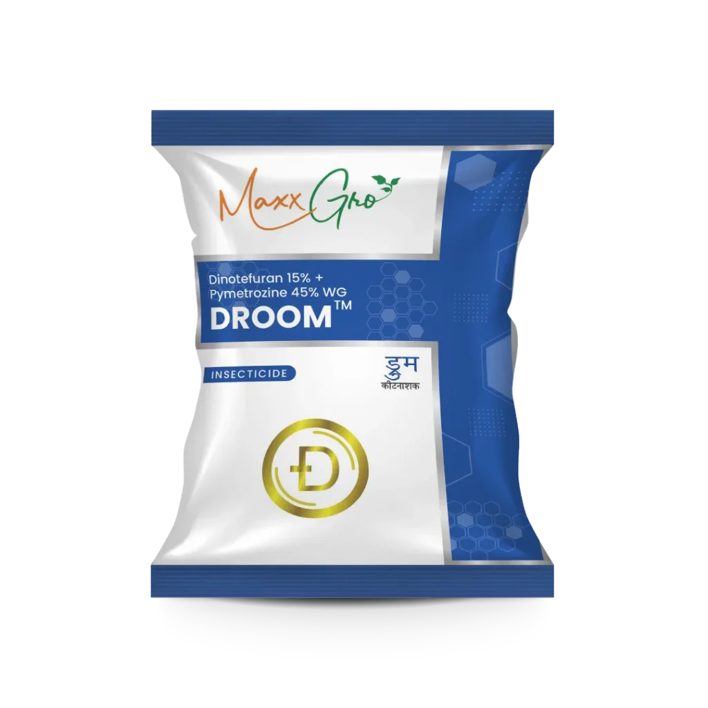 Droom Dinotefuran 15% + Pymetrozine 45% WG insecticide pouch pack by MaxxGro Agrology Limited