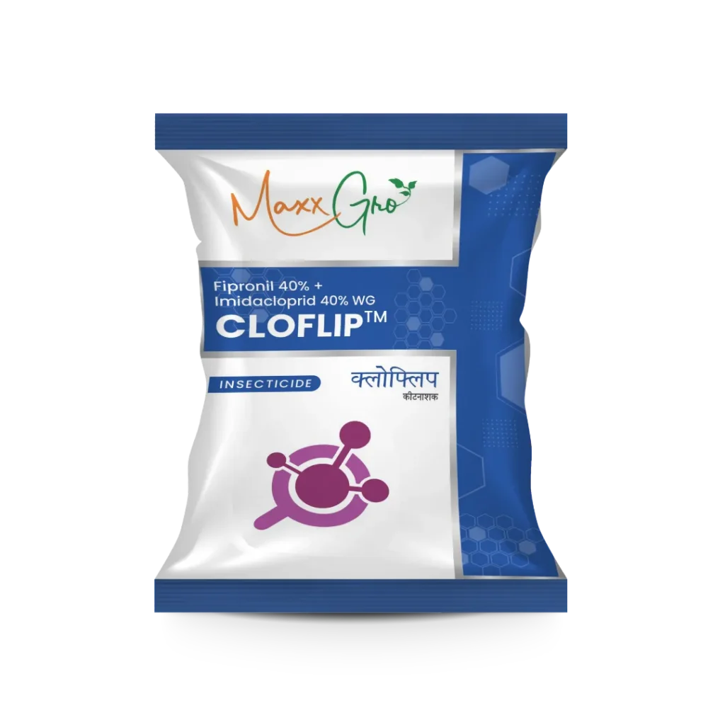 Cloflip Fipronil 40% + Imidacloprid 40% WG insecticide pouch pack by MaxxGro Agrology Limited
