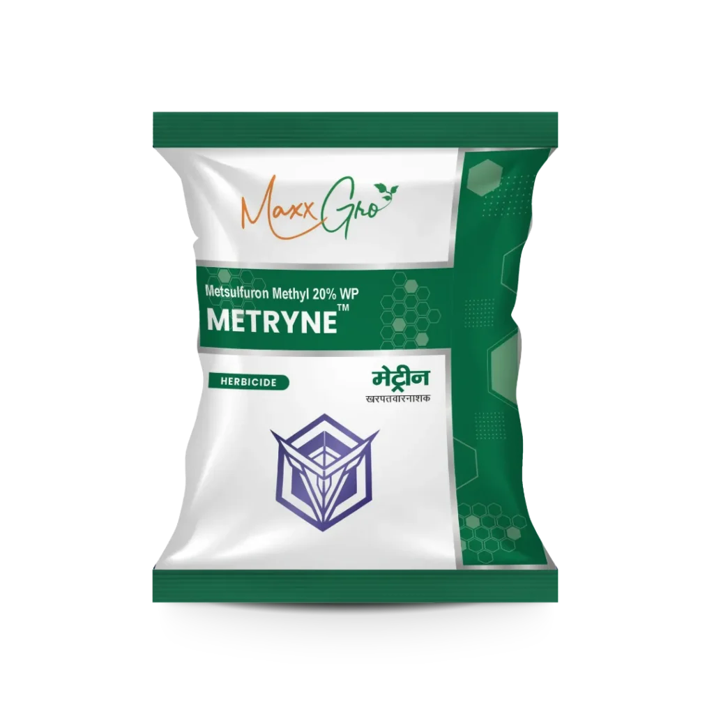 Metryne Metsulfuron Methyl 20% WP herbicide pouch pack by MaxxGro Agrology Limited