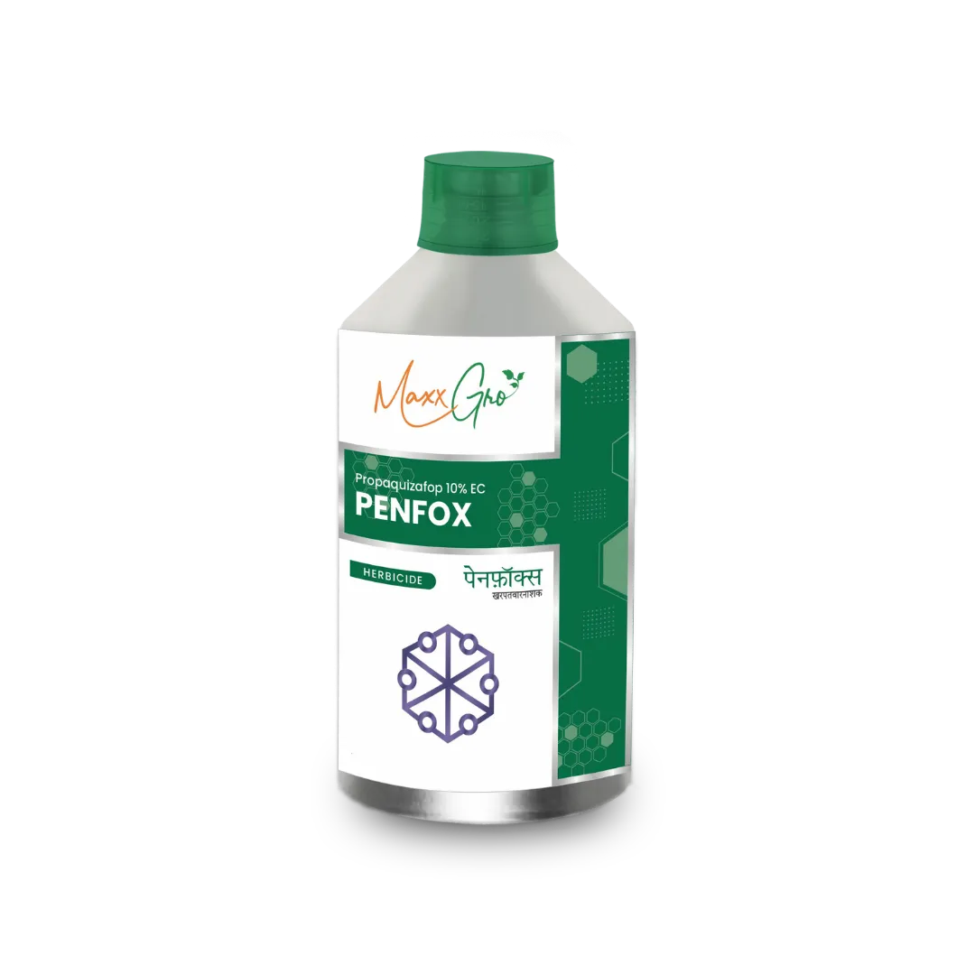 Penfox Propaquizafop 10% EC herbicide bottle pack by MaxxGro Agrology Limited